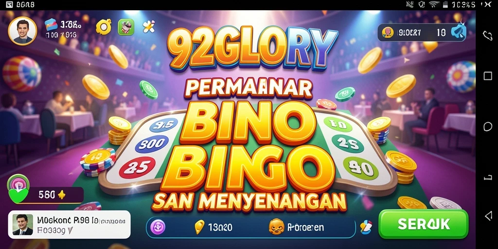 Tampilan menarik permainan Bingo di 92GLORY