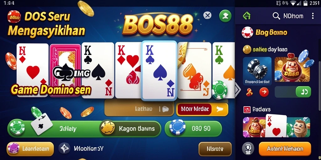 Tampilan screenshot gameplay Domino yang menarik dan seru.