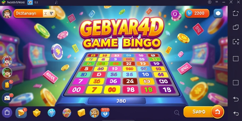 Gameplay seru Bingo di GEBYAR4D yang penuh warna.