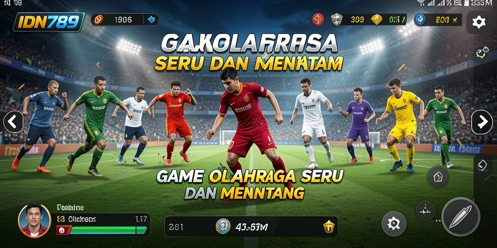 Tangkapan layar IDN789 menampilkan aksi seru dalam pertandingan olahraga.