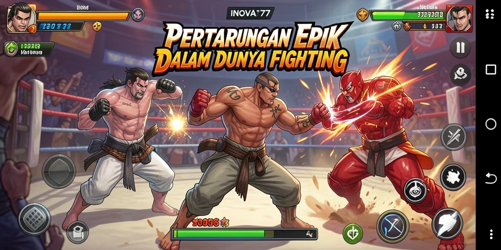 Tangkap momen pertarungan sengit di INOVA77 dengan grafis yang menakjubkan.