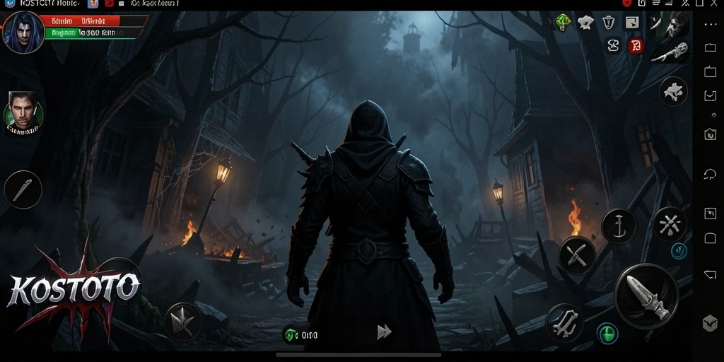 Tangkapan layar gameplay KOSTOTO yang penuh ketegangan.