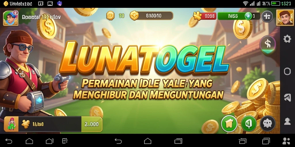 Screenshot LUNATOGEL menampilkan gameplay Idle yang menarik dan interaktif.