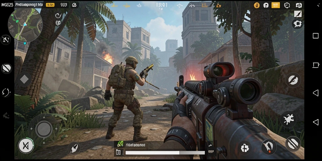 Tampilan aksi seru dalam gameplay MG525 yang mengasyikkan.