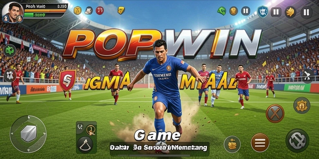 Tampilan gameplay menarik di POPWIN dengan aksi olahraga dinamis.