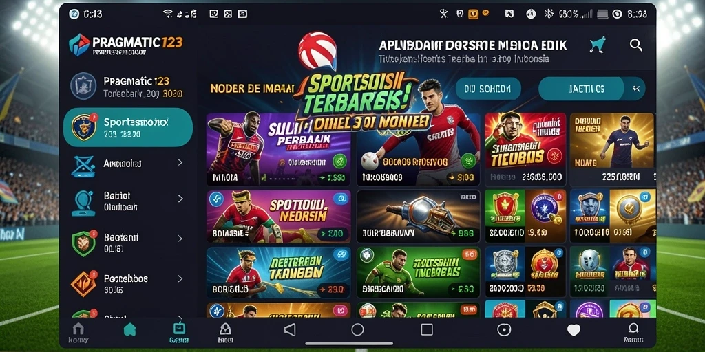 Tampilan screenshot gameplay <strong>PRAGMATIC123</strong> menampilkan taruhan olahraga real-time yang aktif.