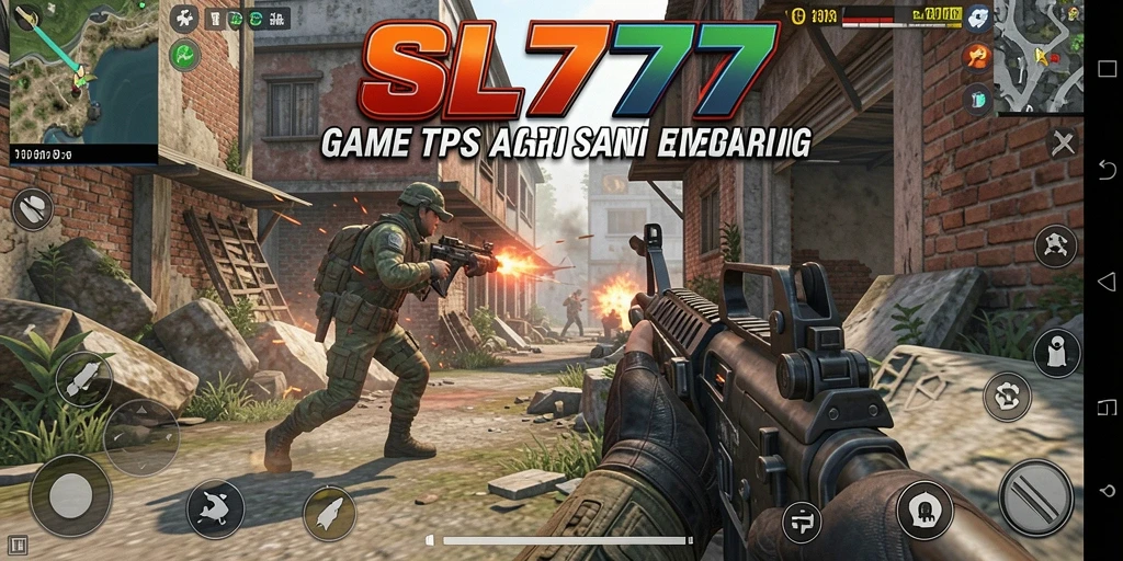 Tampilan grafis SL777 yang menarik saat gameplay TPS.