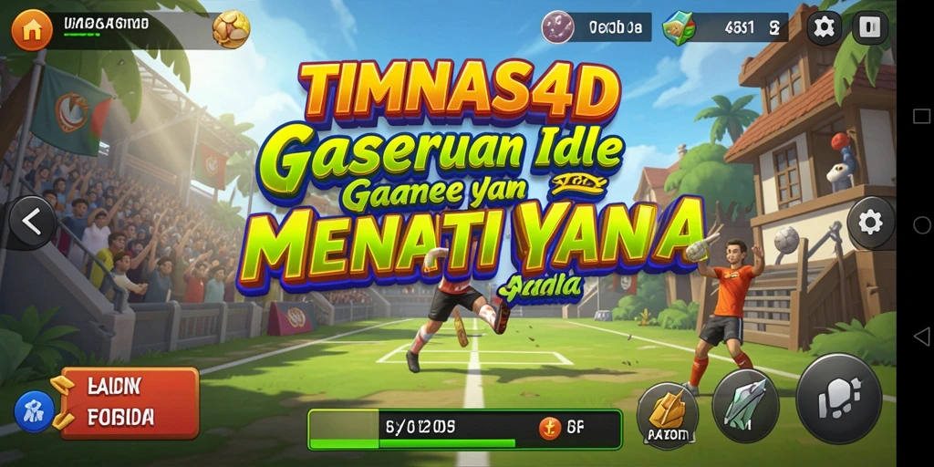 Tangkapan layar gameplay TIMNAS4D yang menarik dan seru.